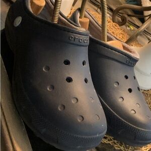 Navy Blue Crocs Clogs